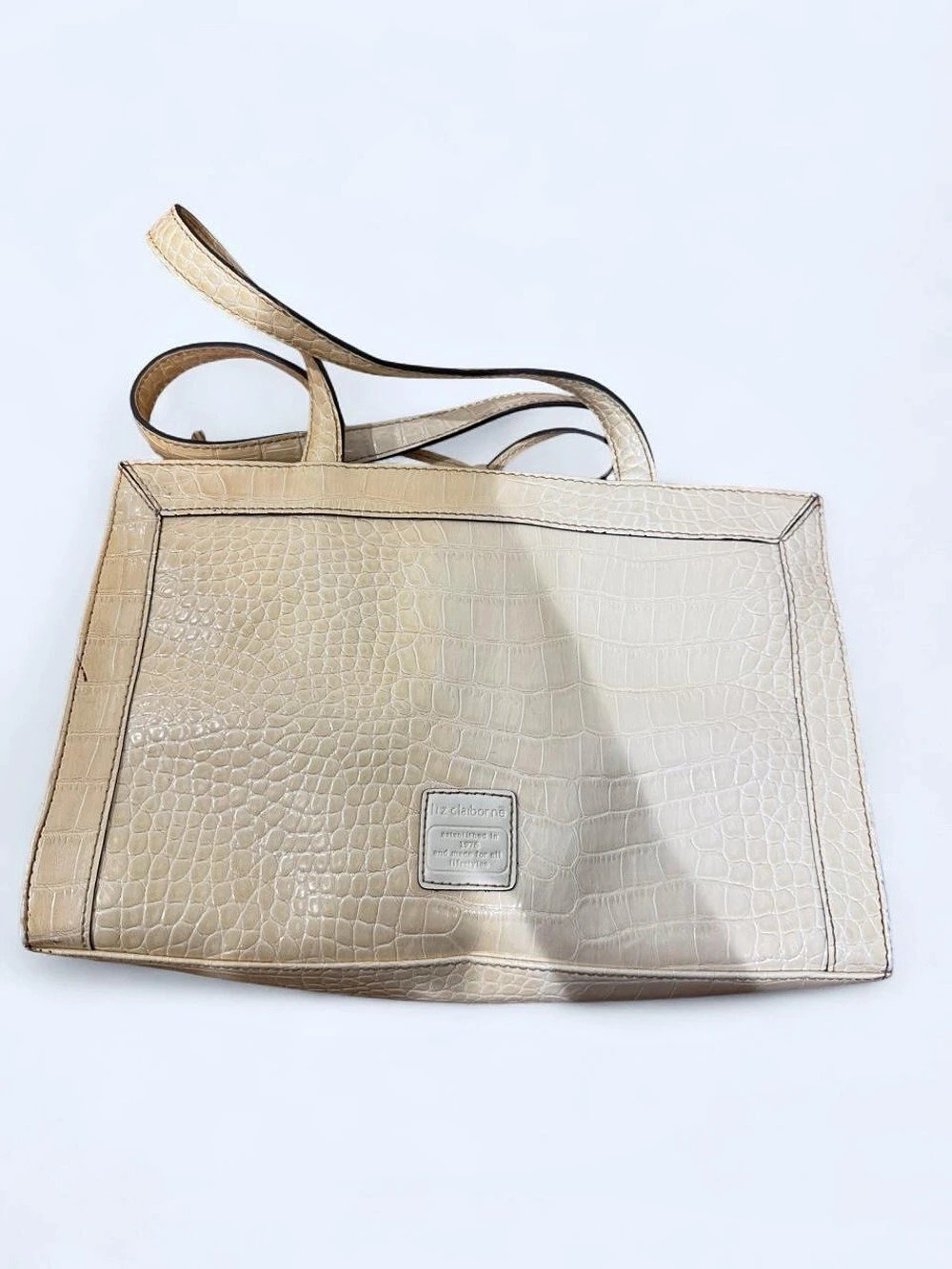Vintage Croc-Embossed Tote